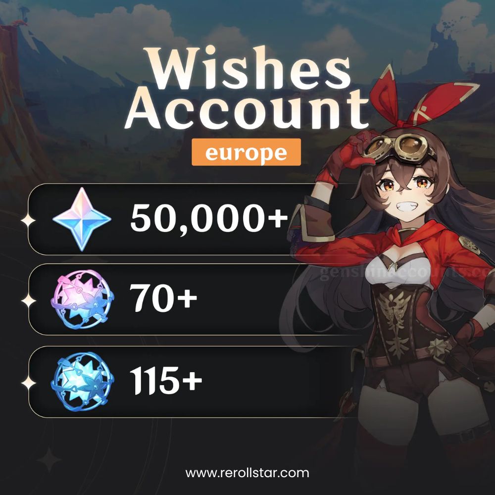Genshin Impact Reroll Account - Europe Server